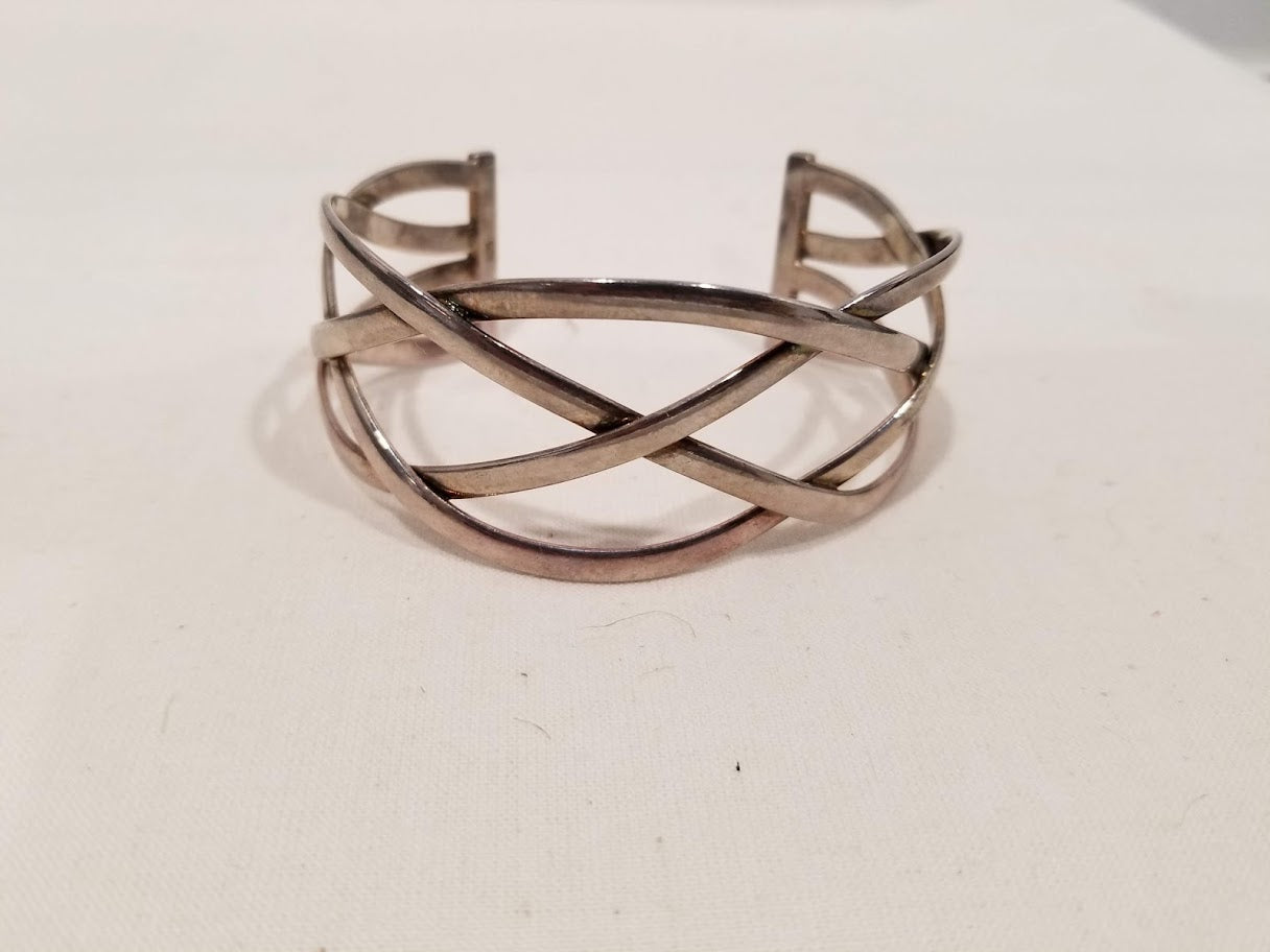 Fair trade Navajo sterling silver cuff bracelet